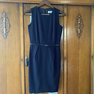 NWOT Calvin Klein Navy Work Dress